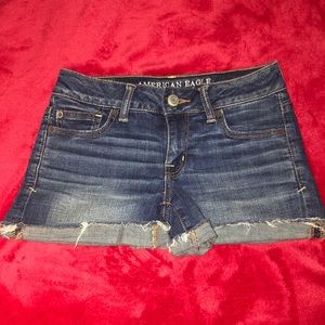 American eagle super stretch size 0 Jean shorts